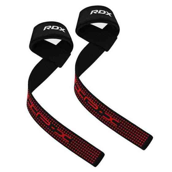 Лямки для тяги RDX S4 Gym Cotton Gel Straps Black Plus Каменское