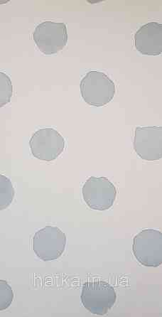 Шпалери флізелінові еко Rasch Kids World 0.53х10 дитячі круги плямисті на білому Київ