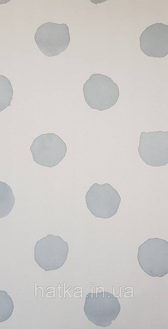 Шпалери флізелінові еко Rasch Kids World 0.53х10 дитячі круги плямисті на білому Київ - фото 1