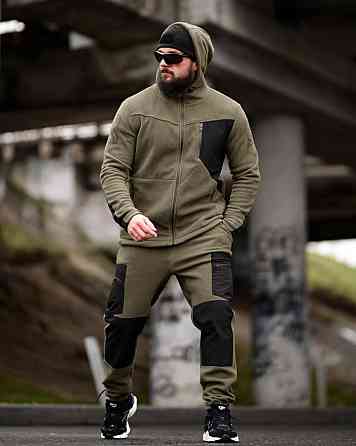 Флісовий спортивний тактичний костюм TARANTUL oliva/black Т46552 Одеса