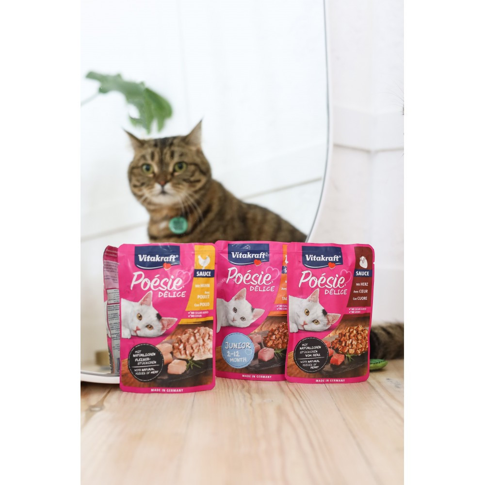 Влажный корм Vitakraft Poésie Délice для котят, индейка в соусе, 85 г Винница - изображение 5