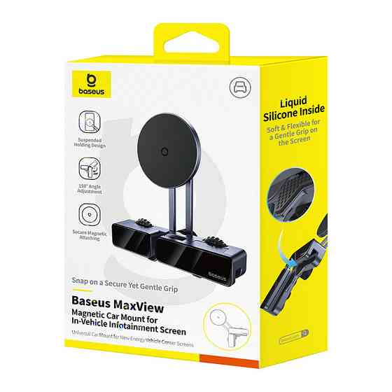 Автотримач для телефона Baseus MaxView Magnetic Car Mount for In-Vehicle Infotainment Screen Space Grey Киев