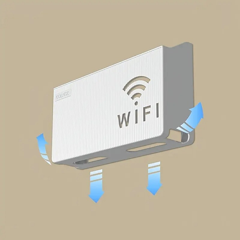 Полка подвесная для беспроводного маршрутизатора Wi-Fi.Держатель-модема,Wi-Fi роутера для дома цвет-белый Каменец-Подольский - изображение 2