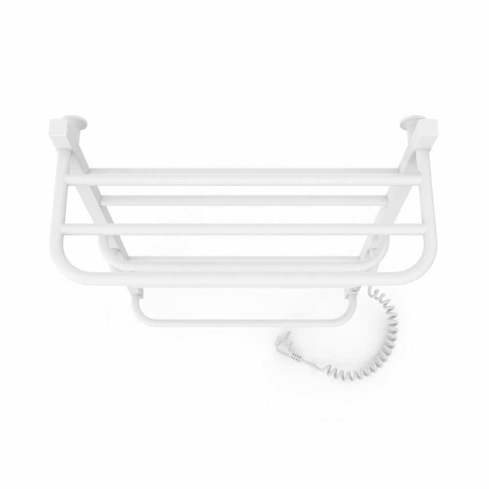 Електрична рушникосушка Laris Зебра Комфорт ЧФ8 500Х800 Е з полицею, біла R3 Київ - фото 5