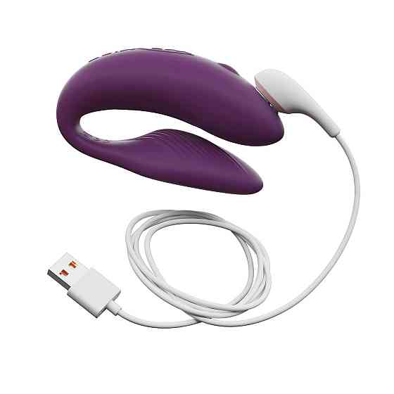 Смарт-вибратор для пар We-Vibe Chorus Purple, сенсорное управление вибрациями сжатием пульта Sex Aura Киев