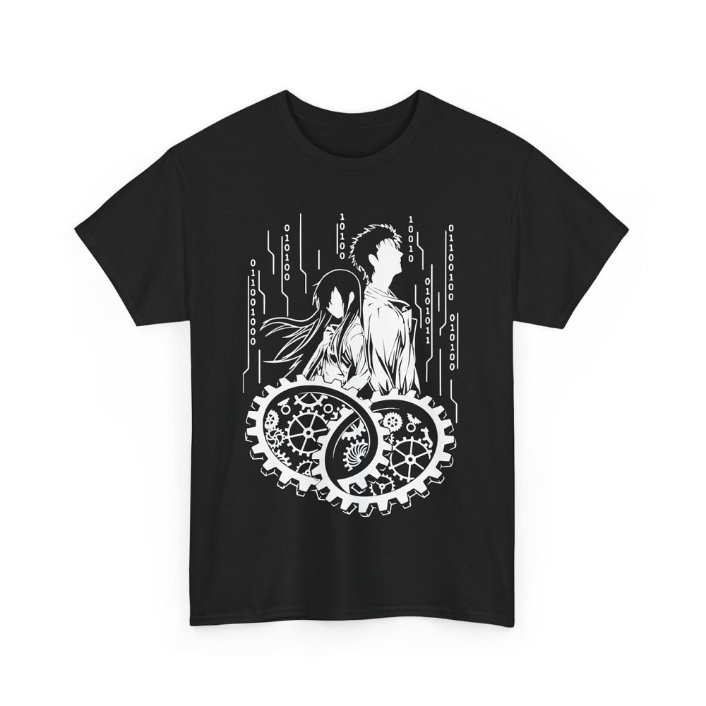 Футболка аниме Стеинс Гате Макисе Курису оверсайз (S/M/L) Черний AnimeJ0234 Днепр - изображение 4