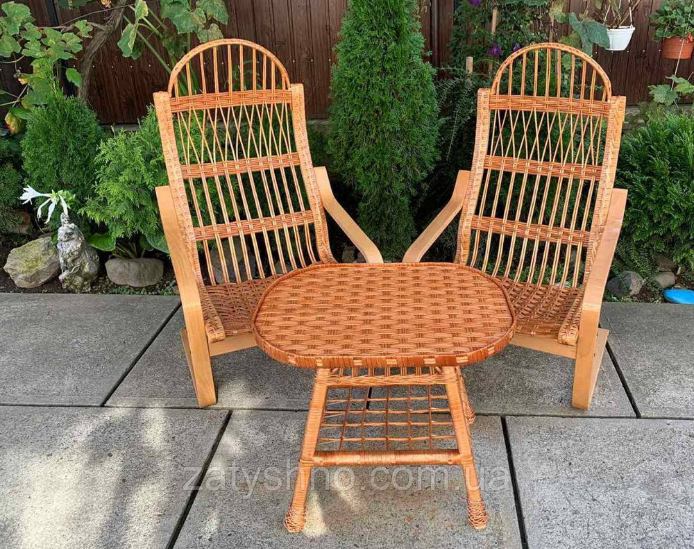 Плетеные шезлонги с овальным столом Киев - изображение 7