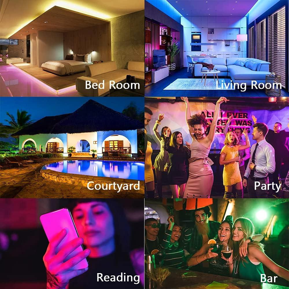 Умные лампы Plartree E27 WiFi 10Вт, Alexa/Google Home, 2 шт, RGB+тёплый свет, 2700-6500K Киев - изображение 8