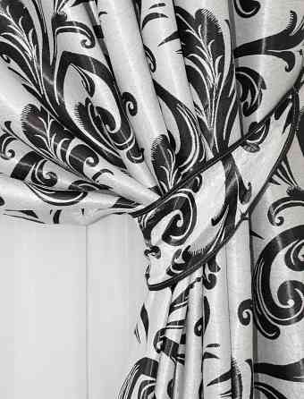 Комплект готовых штор VR-Textil Блэкаут Лилия № 140ш(Б) Серый 100х270 см 2шт (31-209) Киев