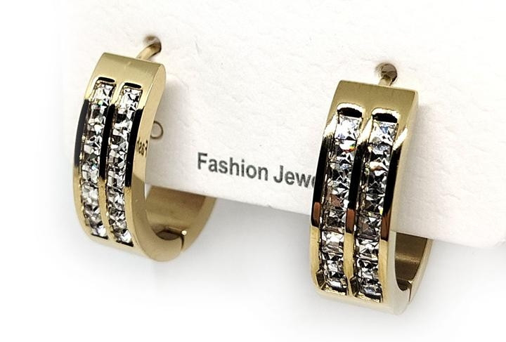 Сережки модні золотисті Київ - фото 1