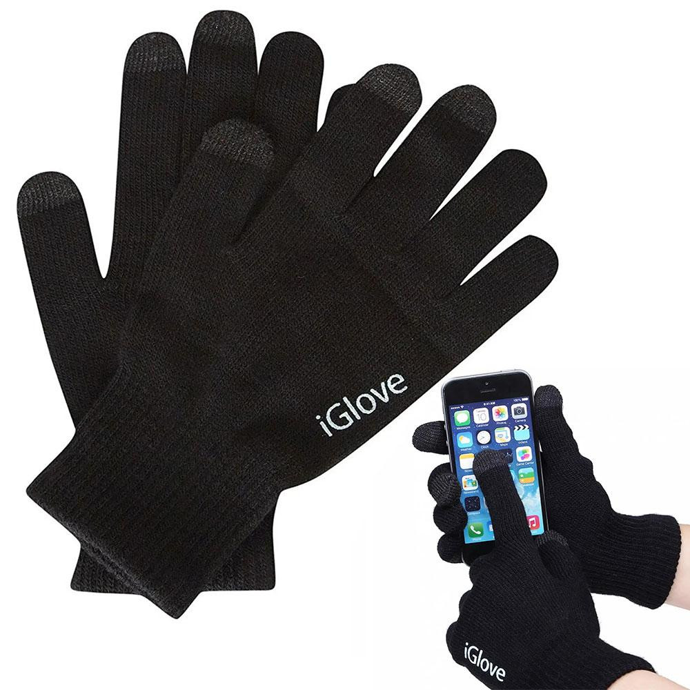 Рукавички для сенсорних екранів iGloves, унісекс, Чорні / Сенсорні зимові рукавички для смартфона Київ - фото 1