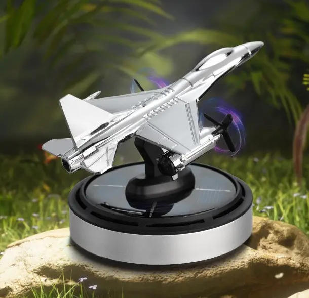 Ароматизатор для автомобиля Истребитель B2 f16 на солнечной батарее Серебристый Винница - изображение 6