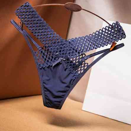 Еротичні трусики сині, розмір універсальний, резинка до 100см Київ