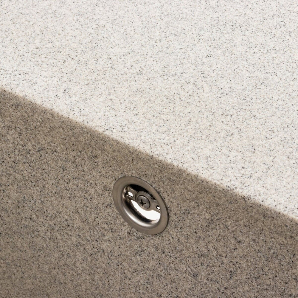 Гранітна мийка для кухні Platinum 9651 ATLAS матовий Сірий Коломия - фото 6