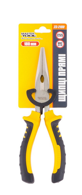 MASTERTOOL Щипці прямі MASTERTOOL 180 мм С55/HRC 45~50 23-2180 Коломия - фото 4