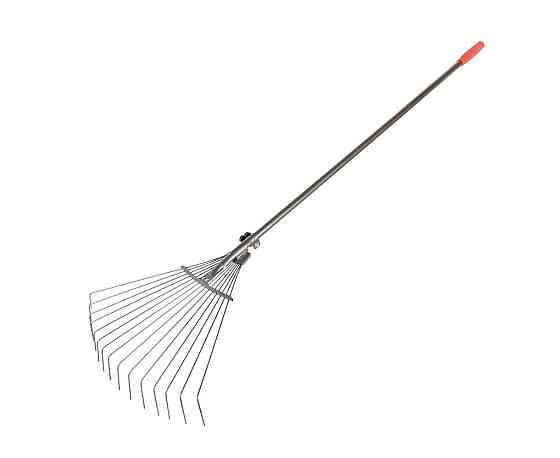 Грабли веерные раздвижные крашеные ХОЗЯЙСТВО 15 спиц 500х340 мм с древком 14-6296 Ровно