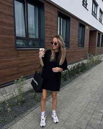 Женское стильное повседневное платье-футболка турецкая двунитка Одесса