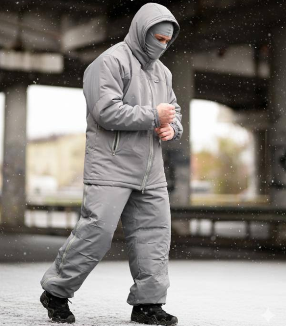 Костюм мужской зимний Oblivion Level 7 куртка и штаны ВТ6057 K7-00 (размер L-XL) Светло-серый Киев - изображение 7