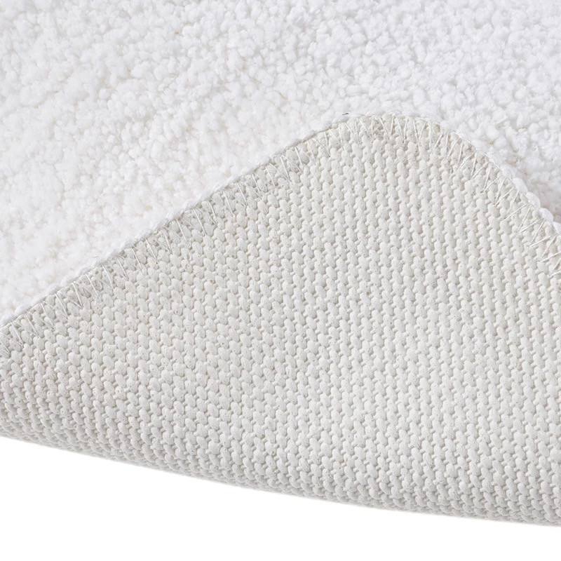 Коврик для ванны и душа Bathlux мягкий тканевой прорезиненный, нескользящий Белый Каменец-Подольский - изображение 2