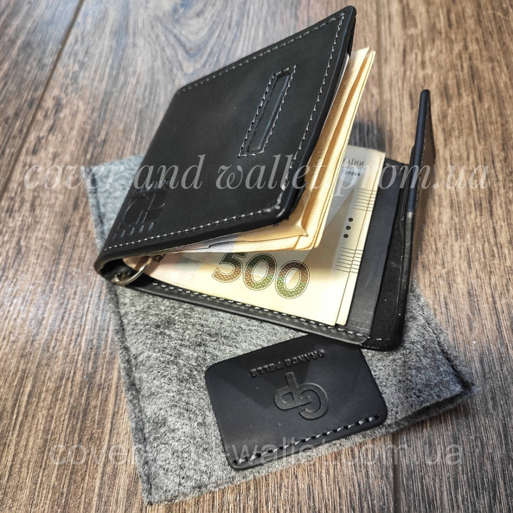 Компактний затиск для грошей на магнітах ручної роботи Grande Pelle Soldi Київ - фото 5