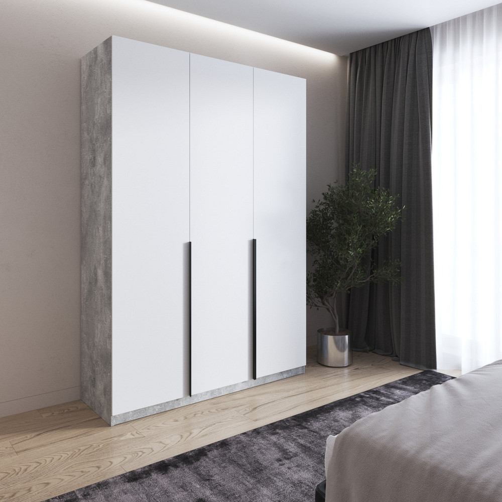 Шкаф для одежды VAYS M-32, 2 штанги и полки, ЛДСП, 150×50×220 см - для спальни, гостиной, прихожей Львов - изображение 7