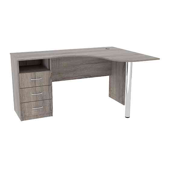 Стіл кутовий з шухлядами ОСК-4, Дуб Сонома Трюфель, 1500/1100/760 Львів