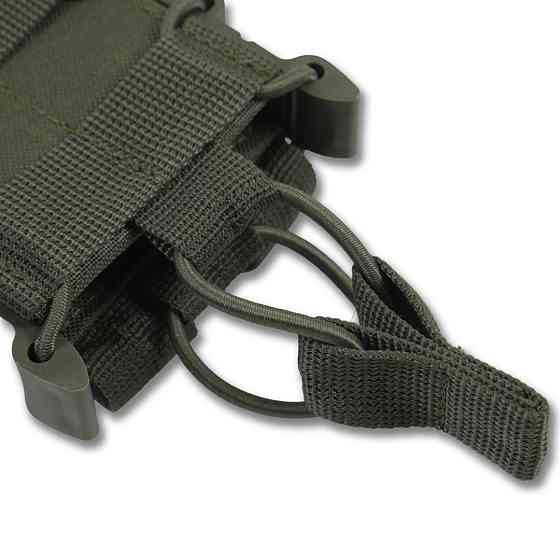 Открытый тактический подсумок под 1 магазин Militex Khaki. Открытый одинарный подсумок для магазинов Киев