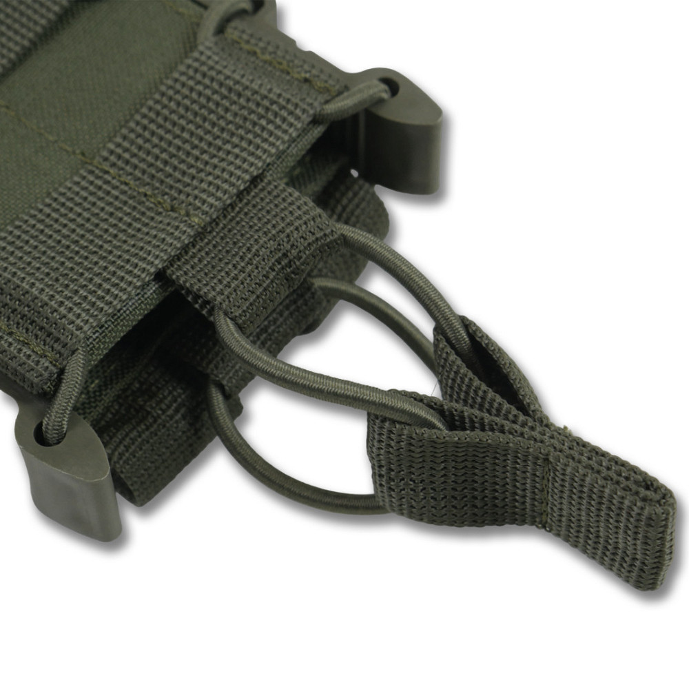 Открытый тактический подсумок под 1 магазин Militex Khaki. Открытый одинарный подсумок для магазинов Киев - изображение 4