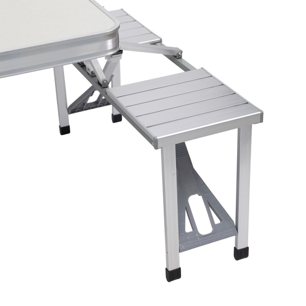 Lugi Складаний алюмінієвий стіл трансформер + 4 стільці для пікніка у валізі набір туристичних Киев - изображение 9