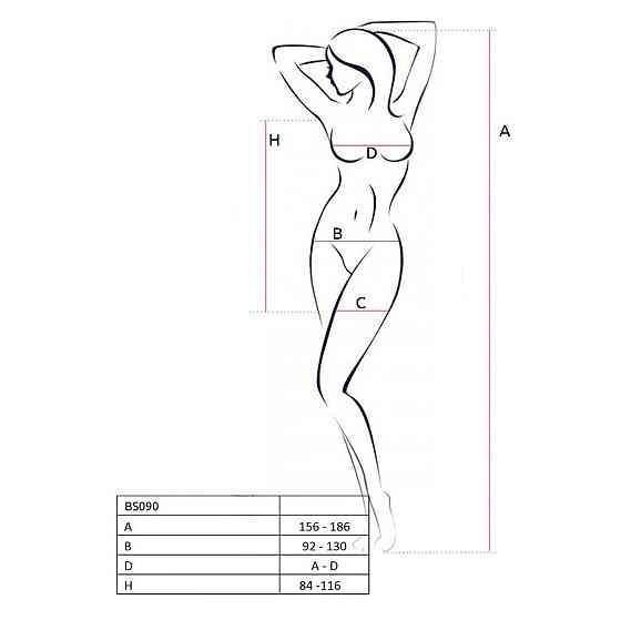 Бодістокінг мінісукня з метеликами Passion BS090 One Size red Sex Aura Київ