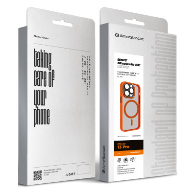 Чохол до мобільного телефона Armorstandart Unit MagSafe SE Apple iPhone 13 Pro Orange Black (ARM75379) Вінниця - фото 2