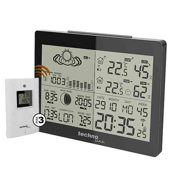 Метеостанция Technoline WS6760 Black (WS6760) Вінниця