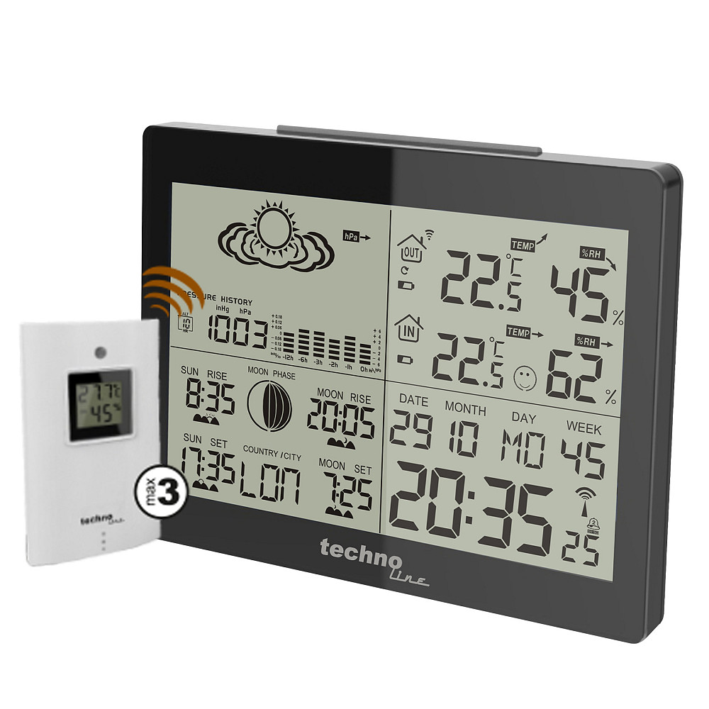 Метеостанция Technoline WS6760 Black (WS6760) Вінниця - фото 1