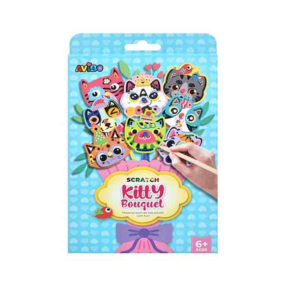 Дитячий набір для творчості "Скретч-арт букет" A1102-3(Blue) Вінниця