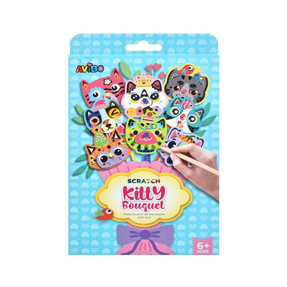 Дитячий набір для творчості "Скретч-арт букет" A1102-3(Blue) Вінниця - фото 1