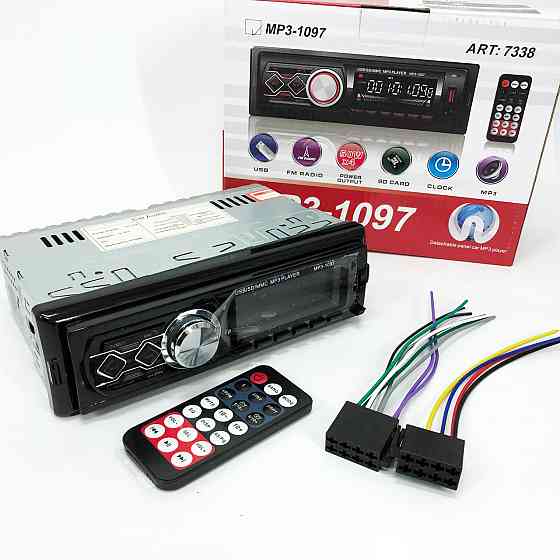 Блютуз bluetooth автомагнітола магнітола з зарядкою MP3-1097, Магнітоли з usb для дому DV-17 Львів