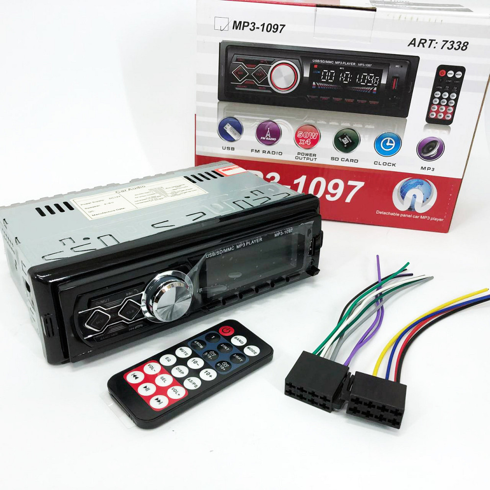 Блютуз bluetooth автомагнітола магнітола з зарядкою MP3-1097, Магнітоли з usb для дому DV-17 Львів - фото 6