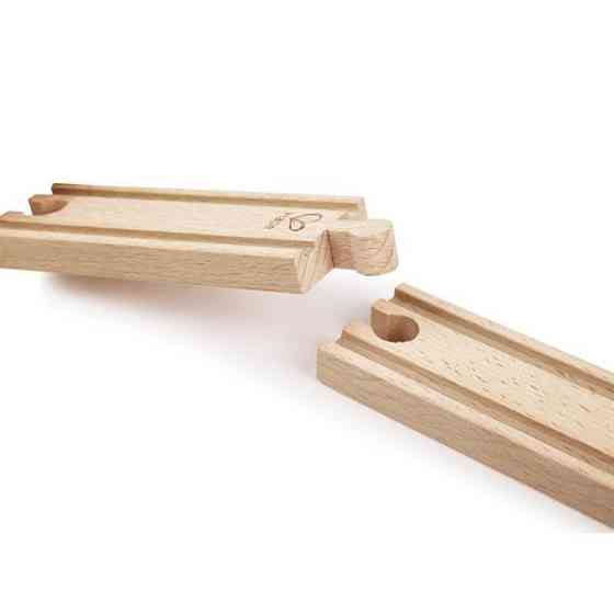 Набір для залізниці Hape короткі прямі рейки 4 шт. (E3778) Харків