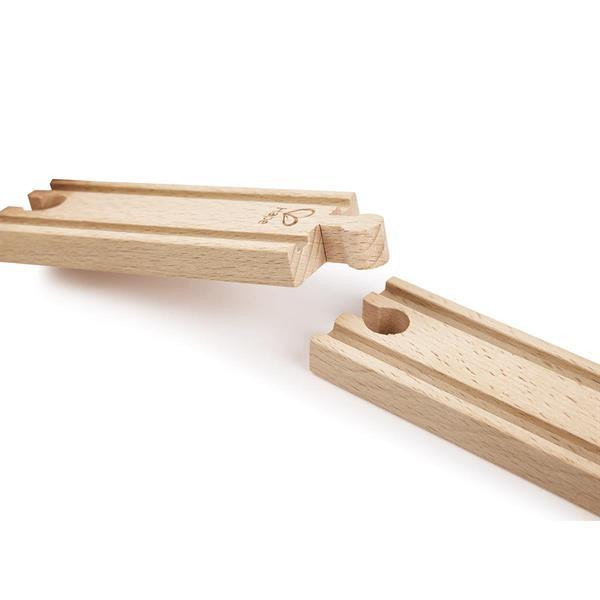 Набір для залізниці Hape короткі прямі рейки 4 шт. (E3778) Харків - фото 4