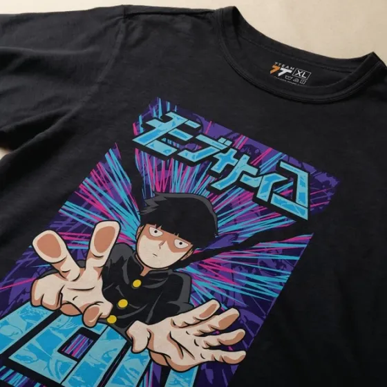 Футболка чоловіча з  принтом Mob Psycho #3 Розмір 48 Anime0893 Дніпро