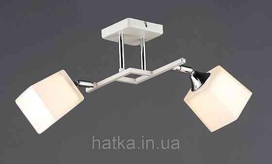 Люстра стельова VALESO B N6646/2 WT+CR на 2 плафони Київ