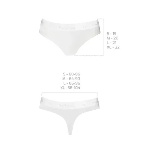 Трусики-бразиліана з бавовни Passion PS005 PANTIES S, white Львів