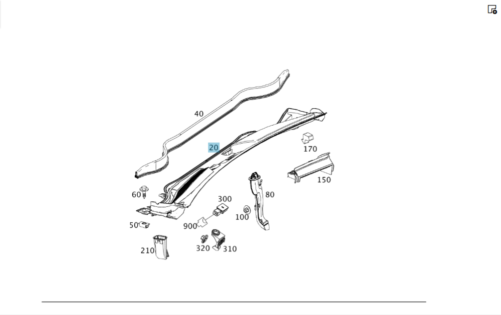 Mercedes-Benz  A1768300013 Накладка механізму склоочисників під лобове скло - жабо CLA Shooting Brake X117 CLA C117 GLA X156 Одеса - фото 2