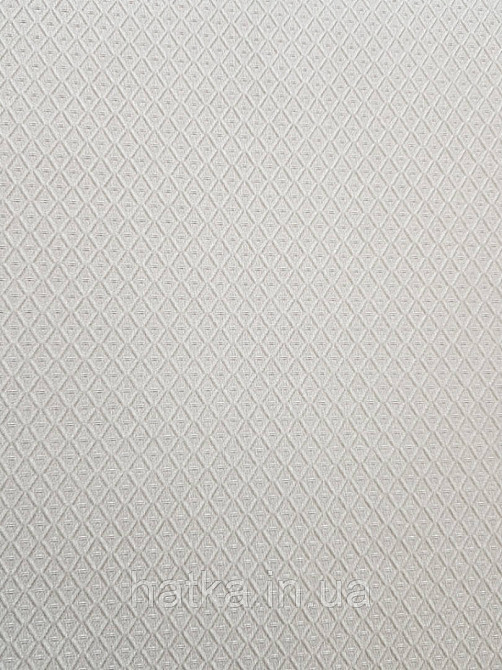 Шпалери вінілові на флізелін Grandeco Montana A44903 метрові однотонні маленький ромб світло сірі з сріблом Київ - фото 2