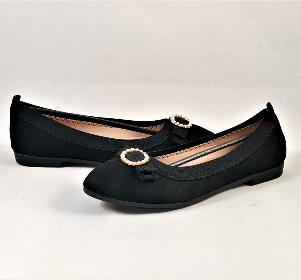 Жіночі Балетки Чорні Мокасини Туфлі Замшевіє (розміри: 36,37,38,39) — 0-2 Дніпро - фото 2