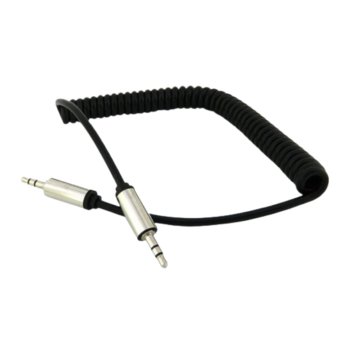 Аудіокабель WALKER A510 AUX пружина чорний Житомир - изображение 1