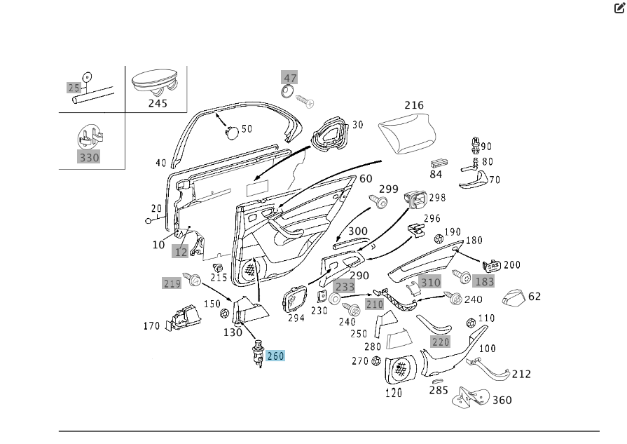 Mercedes-Benz  A2208200353 A2208200153 Гніздо прикурювача в попільничці S-class short W220 S-class long V220 Одеса - фото 4