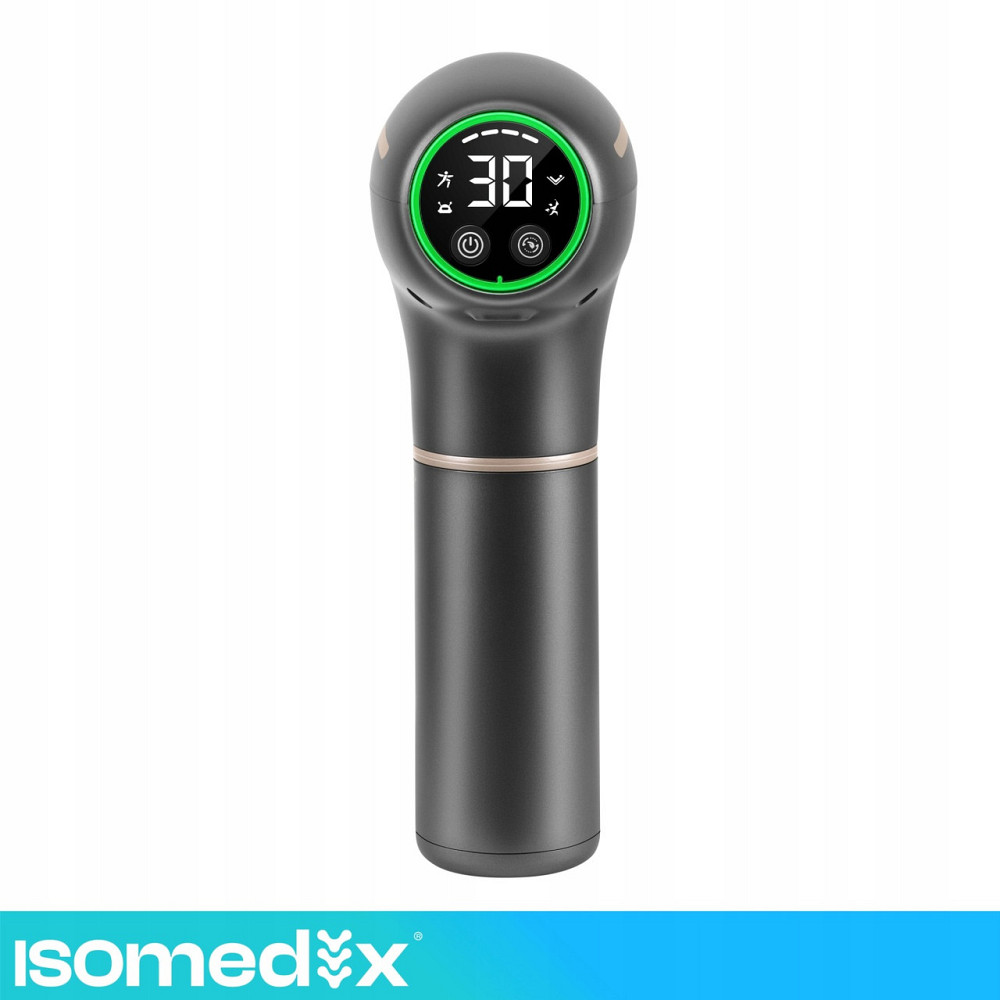 Масажний пістолет для тіла, стоп і спини з 7 насадками Isomedix (27308) Нововолинськ - фото 4
