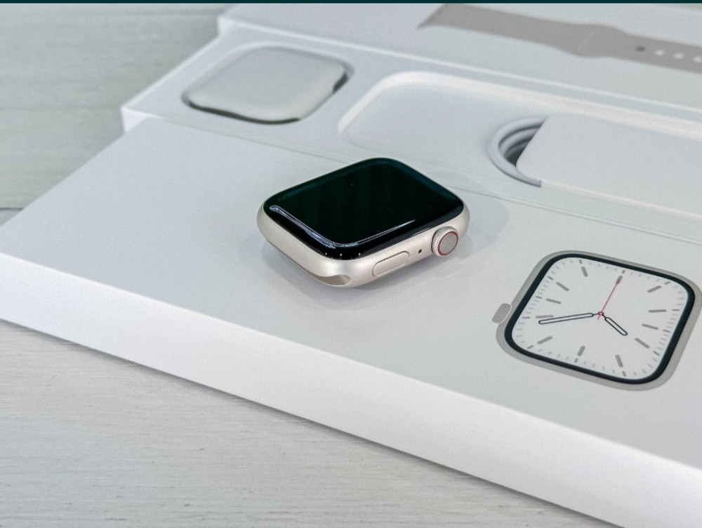 NEW Apple Watch Series 7 CPS+Cellular 45mm Aluminium Case Starlight Київ - фото 4