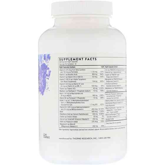 Мультивітаміни Thorne Advanced Nutrients 240 вегетаріанських капсул Київ